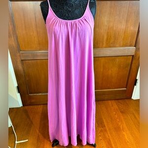 9Seed TULUM low back maxi in lightweight gauze - pink
